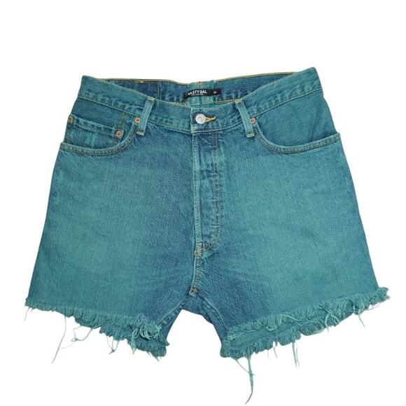 Nasty Gal x Levi’s Reworked Button-Fly Cutoff Shorts – Size M / W32 - Picture 1 of 4